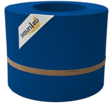zaun|zu® Premium 10x Einzelstreifen | Sichtschutzstreifen PP für Doppelstabmatten UV-beständiger Sichtschutz | Zaunblende | Made in Germany | leichte Montage Enzianblau,10x 2,55m