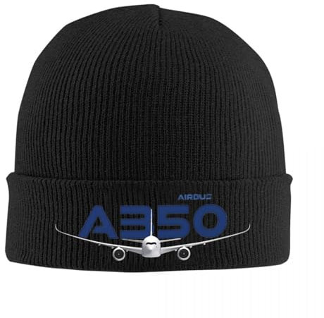 ORURYRTW Hut Warm Unisex Airbus A350 Strickmütze für Männer und Frauen warme Flugzeug Hut lässig Winter