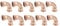 10 Pack of 15mm Press Fit 90 Degree Elbows M-Profile Wras Approved
