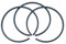 MEXWLOP Segments de Piston de 46mm, for Husqvarna 51 55 Rancher 357 XP 359 EPA 257 tronçonneuse 1.5mm d'épaisseur 503289014 503289028 Outils de Jardinage de Segments de Piston