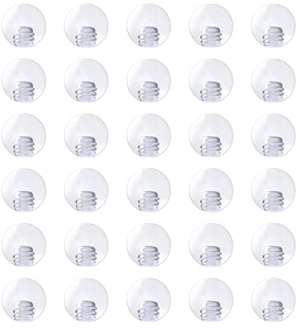 Gojewen 30er Piercing Kugeln 3mm Plastik Ersatzkugel Schraubkugel Acryl 1,2mm Gewinde für Piercing Nase Lippe Augenbrauen