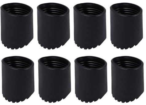 Milisten 8 Stück Outdoor -Faltleiterfußabdeckung Leiterpolster Leiterkissen Anti-Rutsch-Leiter-Accessoires Leiter-Antirutschmatte Leiter Stoßstangen Leiter-Fußpolster Gummi Black
