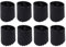 Milisten 8 Stück Outdoor -Faltleiterfußabdeckung Leiterpolster Leiterkissen Anti-Rutsch-Leiter-Accessoires Leiter-Antirutschmatte Leiter Stoßstangen Leiter-Fußpolster Gummi Black