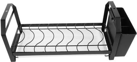 Alipis escurridor de Platos montado Rejilla para secar Platos sobre el Fregadero Largo cozinha Organizador Dish Rack Rejilla para secar Platos Extra Utensilios de Cocina metalicos