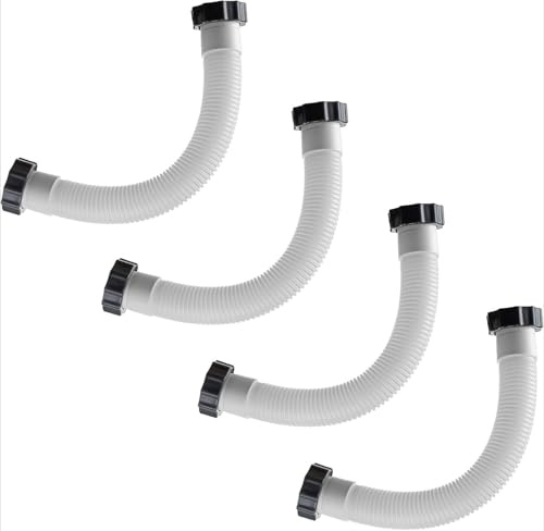 StarRing 1/2/4PCS Tuyau de pompe filtrante à sable pour piscine, remplacement de 3,8 cm 11388 11535 Tuyau de raccordement pour pompes à filtre à sable de 40,6 cm Intex pour accessoires de piscine