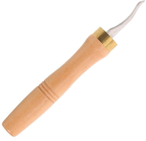 Geigenbau Reinigungsmesser mit Holzgriff für Nutreinigung und Reparatur | Metallklinge, für Cello und Viola, Präzises Rillenwerkzeug, Geeignet für Werkstatt und Reparaturset