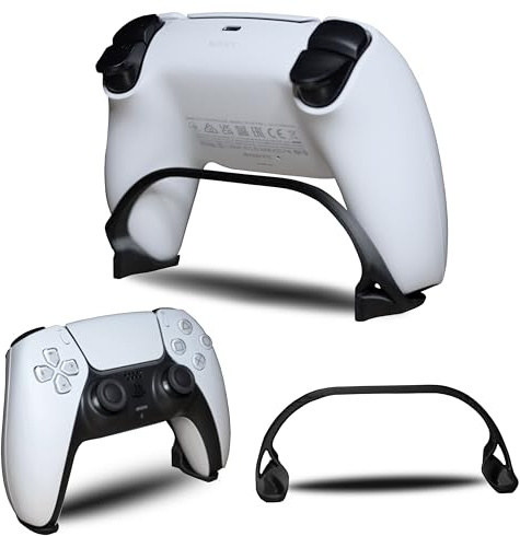 Controller Halter/Ständer für PS5 DualSense Controller - Schreibtisch, Regal, Wohnzimmertisch & Gaming-Setup – Schwarz 4 Stück