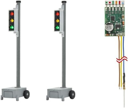 5099 H0 Baustellen-/Verkehrsampel, 2 Stück