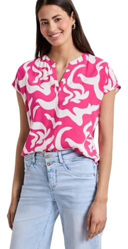 Street One Damen Dropped Shoulder Blusenshirt mit Print