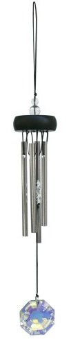 Woodstock Chimes PSCR Precious Stones Collection Windchime, Crystal,11-1/2-Inch