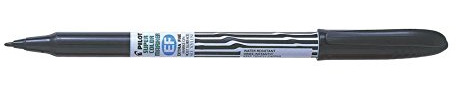 Pilot Super Colour Extra Fine Permanent Marker 2.0 mm Tip - Black Ink (Each)
