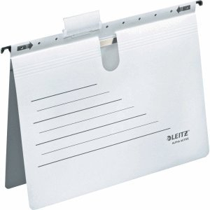 Leitz Schnellhefter Alpha Active, A4, Pappe, weiß