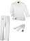 Ju-Sports Karate Anzug Bonsai Weiß 110 I Klassischer Karateanzug speziell für Kinder I Karate Kimono inkl. weißem Gürtel I Hose mit Kickzwickel & Elastikbund