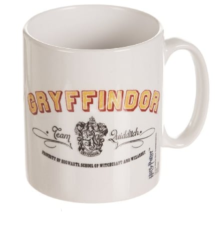 Harry Potter Ceramic Mug with Gryffindor Team Logo and Hogwarts Crest in Presentation Box - Official Merchandise