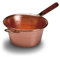 Lar Paiolo in Rame Marca Manico Singolo in Legno D. 22 Cm Pentola Polenta