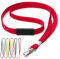 CKB LTD Rouge Cordons Tour de Cou Lanière Breakaway anti-étouffement - Gâchette pivotant Clip en metal tubulaire 10mm Lanyards pour Porte Badge Lot de 10 Pièces