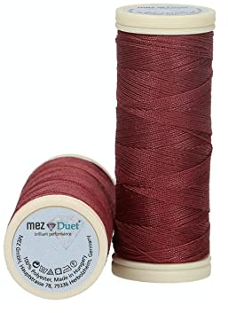 MEZ 4644100-07572 Nähgarne, 100% Polyester, 7572, Stärke 100, 50m, 5 Gramm