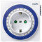 Simon - Programador Analógico Diario, Enchufe Temporizador Programable, Compacto y Analógico, Intensidad 16A, 230V/50Hz, Color Blanco