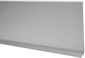 Battiscopa Profilpas 90/SF - Battiscopa in alluminio confezioni da 5 pezzi, 10 metri, 1 barra lunghezza 2 metri (2000x10x80mm, Argento)