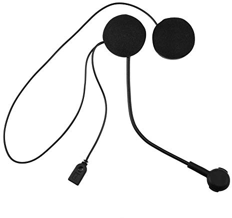 garsent Auriculares Bluetooth de Motocicleta, HiFi Estéreo Bluetooth 4.0 Casco de Moto Bluetooth Intercom Auriculares con micrófono HD para Casco de Motocicleta.