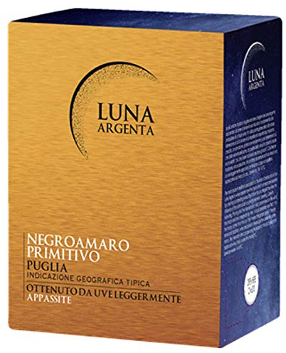 Rotwein Italien Cuvée Negroamaro und Primitivo Luna Argenta Bag in Box trocken (1x5L)