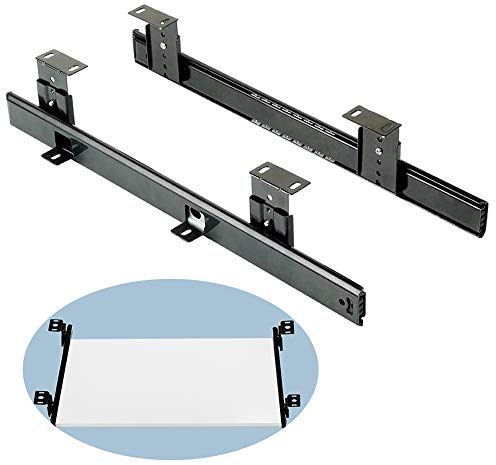 MENG Tastaturauszug Schubladenschienen Untertischmontage Schubladenauszug Für Schublade/Tastaturablage Auszugsschienen Hochwertige Möbelbeschläge