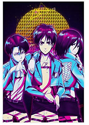 Anime-Poster Attack on Titan 21, Leinwandposter, Schlafzimmer, Dekoration, Sport, Landschaft, Büro, Raumdekoration, Geschenk, 30 x 45 cm, ohne Rahmen