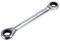 sourcing map Double Box End Ratcheting Wrench (17mm x 19mm) Metric 72 Teeth 12 Point Ratchet Spanner Tools, CR-V