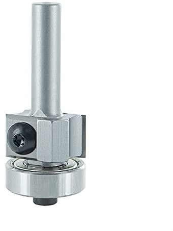 ENT 20296 Wendemesser Bündigfräser HW, Schaft (S) 8 mm, Durchmesser (D) 22 mm, NL 12 mm, GL 55 mm, SL 30 mm, mit Kugellager