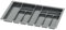 Sossai range-couverts Divio pour tiroirs de 80 cm de large, 73x49 cm – découpable, 12 compartiments, anthracite, insert de tiroir en plastique pour la cuisine