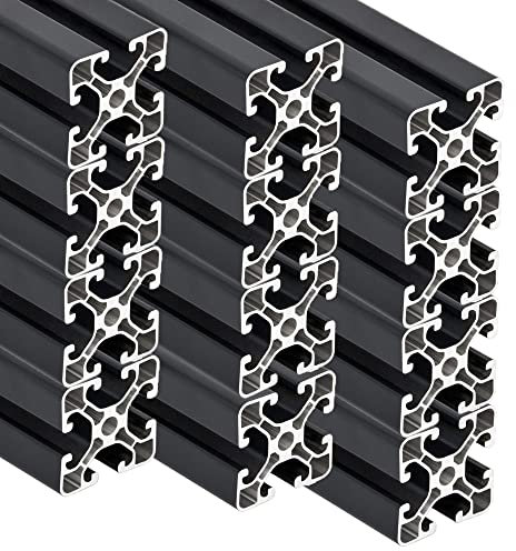 SCHMIDT systemprofile 12 Stab je 2000mm Aluminium Profil 40x40mm Nut 8 Strebenprofil Anthrazit 4040 Aluprofil Konstruktionsprofil 2m - Gesamt 24m