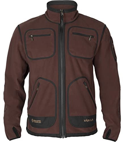 Härkila | Kamko fleece | Professionelle Jagd Kleidung & Jagd Zubehör für Herren | Skandinavische Qualität Made to Last | Green/Bordeaux, L