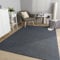 TT Home Wohnzimmer Teppich Esszimmer Kurzflor Boho Design Skandi Flauschig Unifarben, Farbe:Anthrazit, Größe:200x280 cm