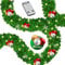 KESSER® Weihnachtsgirlande 5m mit Beleuchtung 100 LED's inkl Deko Fernbedienung - Timer - Lichterkette 7 Leuchteffekte - Weihnachtsbeleuchtung - In & Outdoor - Tannen-Girlande Weihnachtsdeko