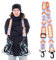 Ski Boot Strap, Verstellbar Ski Gurt mit 360°-Drehschnalle Skischultergurt Rollschuhleine Skizubehör zum Skifahren, Snowboarden(Lila-Blau)