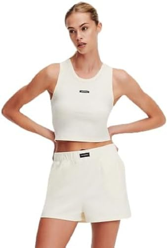 KARL LAGERFELD Essential Zip-Up, Ivory