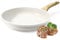 GiPP Poêle à frire 28 cm en granit antiadhésive avec revêtement - Poêle à frire 28 cm à induction - Sans PFOS/PFOA - Non adhésive - Pour tous les types de plaques de cuisson - Blanc