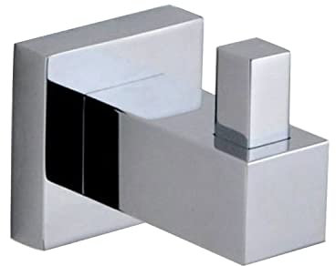 Froma Chrome Robe Hook Bathroom Accessory Sleek Minimal Square Design Towel Bath Robe Hanger