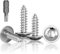 Jyvex Lot de 100 vis à tôle en acier inoxydable M5 x 30 mm - Vis autotaraudeuses avec disque - Vis Torx A2 V2A - Filetage complet - Vis à bois - Vis à tête plate avec foret T25