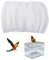 Dokeno Cubierta Jaula de Pájaros, Rejilla Jaula para Loros Colector de Plumas Cordón Ajustable de Gran Tamaño Funda Jaula Pajaro, Mantiene La Ventilación Limpia Ajustable 145-200 cm