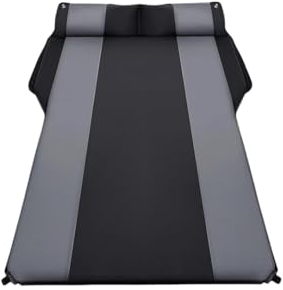 JTJKRBFG Aufblasbare Auto Isomatte für Tesla Model 3 2019-2023,Aufblasbares Bett für Stamm des Autos Mit Luftpumpe Auto Camping Accessories,A-Black Gray