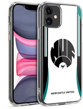 Head Case Designs Officially Licensed Newcastle United Football Club Third 2024/25 Crest Kit Gel Case [Military Grade Protection] Compatible with Apple iPhone 11 and Compatible with MagSafe