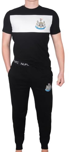 Newcastle United Mens Pyjamas Long Premium Set Official Football Gift
