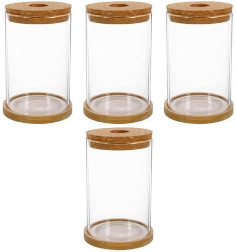 Ciieeo 4 Sets Pflanze Glas Terrarium Deckel - Landschaft Flasche Home Office Dekorative Vase