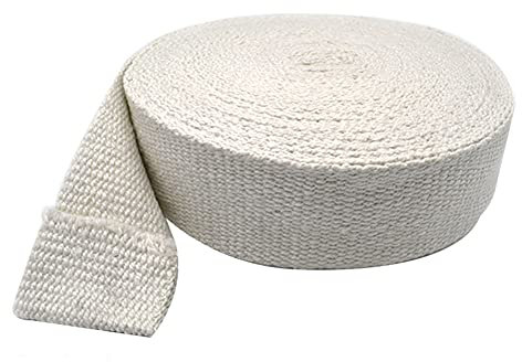 RAGOPILEN Keramikfaser-Decke, Isolierung Hochtemperatur FEU Keramikfaser-Streifentuch, Thermoband, Feuerschutz, hohe Temperaturen, 3 mm x 100 mm x 33 m(3mmx80mmx33m)