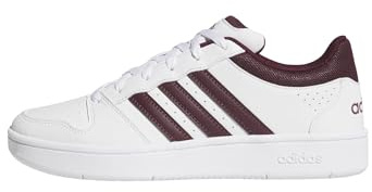 adidas Herren Hoops Classic Shoes, FTWR White/Maroon/FTWR White, 44 2/3 EU