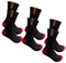 3 PARES DE CALCETINES DE DEPORTE NEGROS CON BANDERA DE ESPAÑA- CALCETIN ALGODON DEPORTE NEGRO- CALCETINES PARA TENIS, PADEL, CICILISMO, FUTBOL... (FR/ES, Números, 40, 46, Regular, Regular, NEGRO)