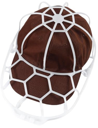 WJnflQN Baseball Hat Washer Cage Cap Washer Cage Hat Holder for Washing Machine PP for Flat Curved Hats for Kids and Adults Cap Home Use White