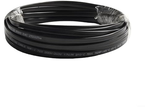 Eawfgtuw Cavo riscaldante autoregolante da 220 V per applicazioni antigelo, efficace per tubi e tetti esterni, autoregolante, antigelo (10 m)