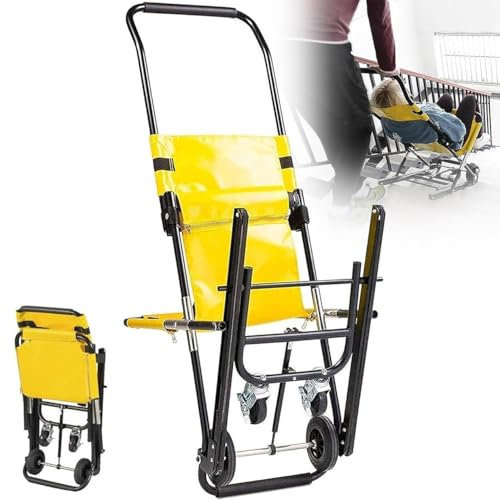 Silla de Escalera Plegable portátil, Ligera y de Aluminio, para traslados Seguros de una Sola Persona. Soporta hasta 159 kg.